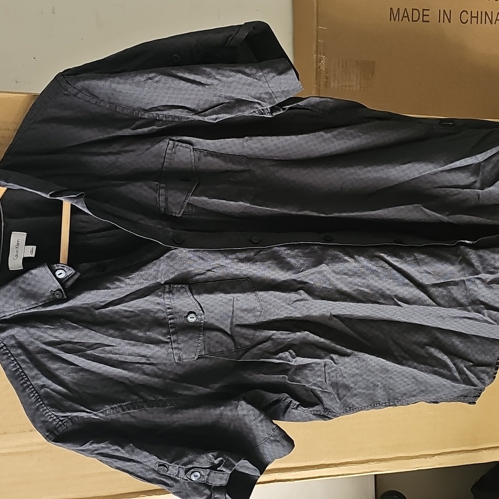 Calvin Klein Textured Button-Up Shirt